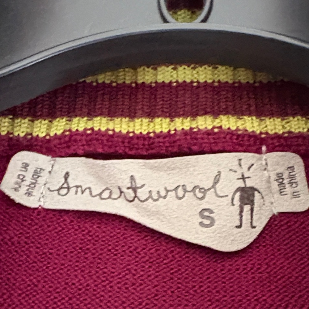 Smartwool Maroon Half-Zip Sweater - Picture 4 of 5
